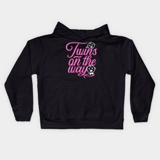 Baby Twins Pregnancy Announcement Quotes Gift Kids Hoodie